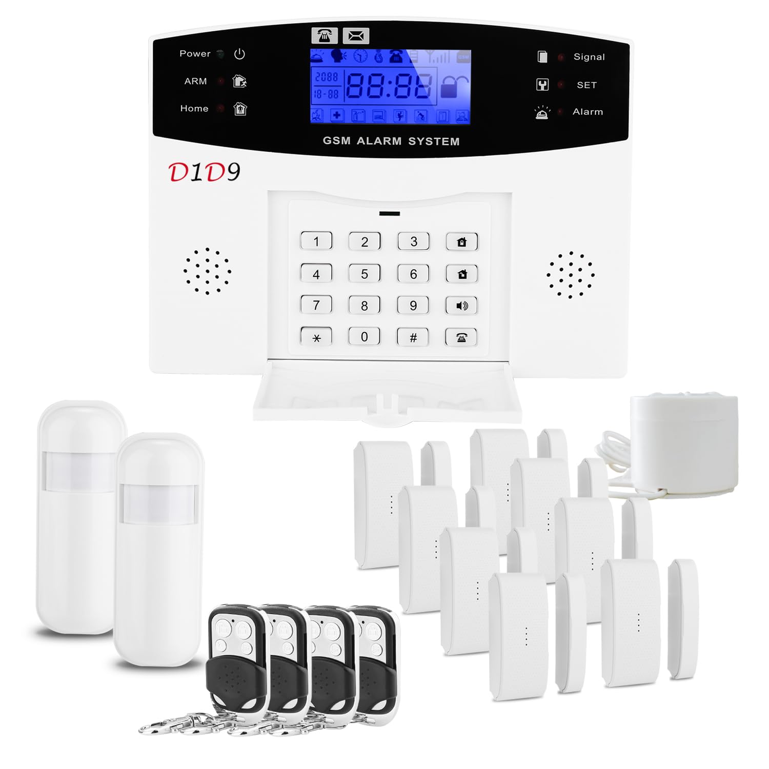 D1D9 Burglar Alarm System Wireless DIY GSM For Home House Security (17)