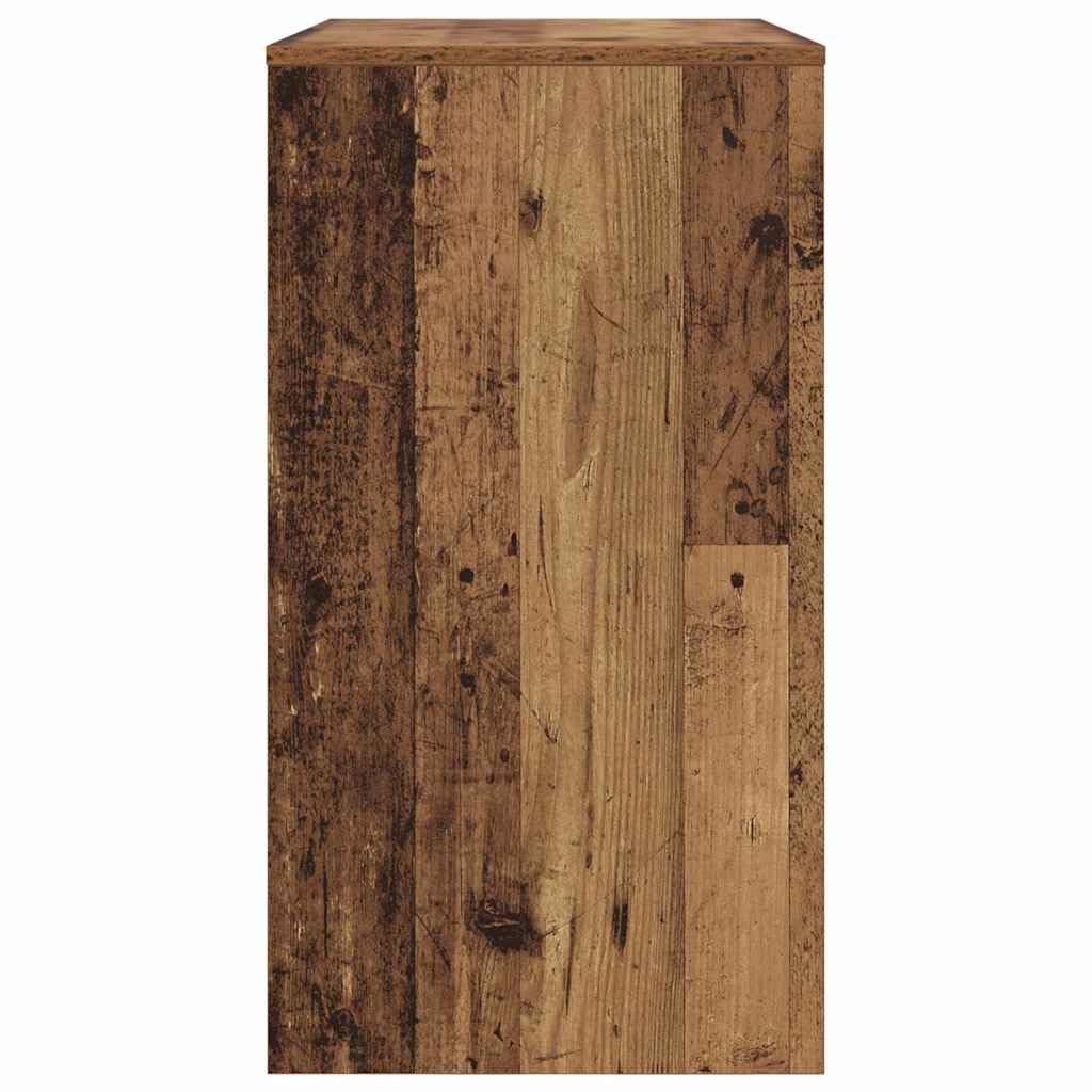 Scrivania Porta PC in Legno Ingegnerizzato 77.5x43x79 cm | Tavolo da lavoro compatto per camera da letto e studio, dotato di cassetto e mensole per organizzare documenti.