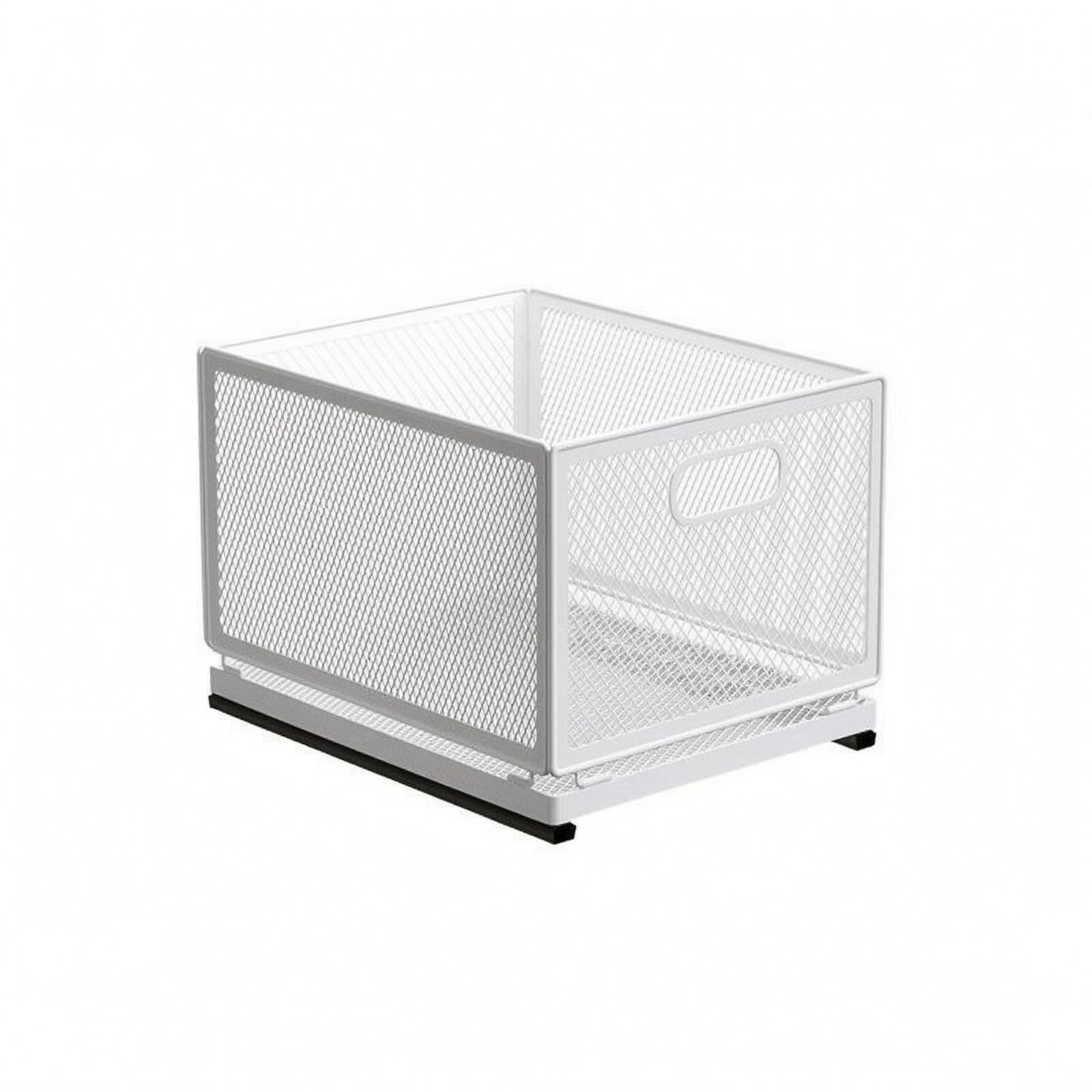 Boîte de Rangement à Tiroir Coulissant, 30 Cm Longueur X 24 Cm Largeur X 21.2 Cm Hauteur, Panier De Rangement Grand Avec Glissière