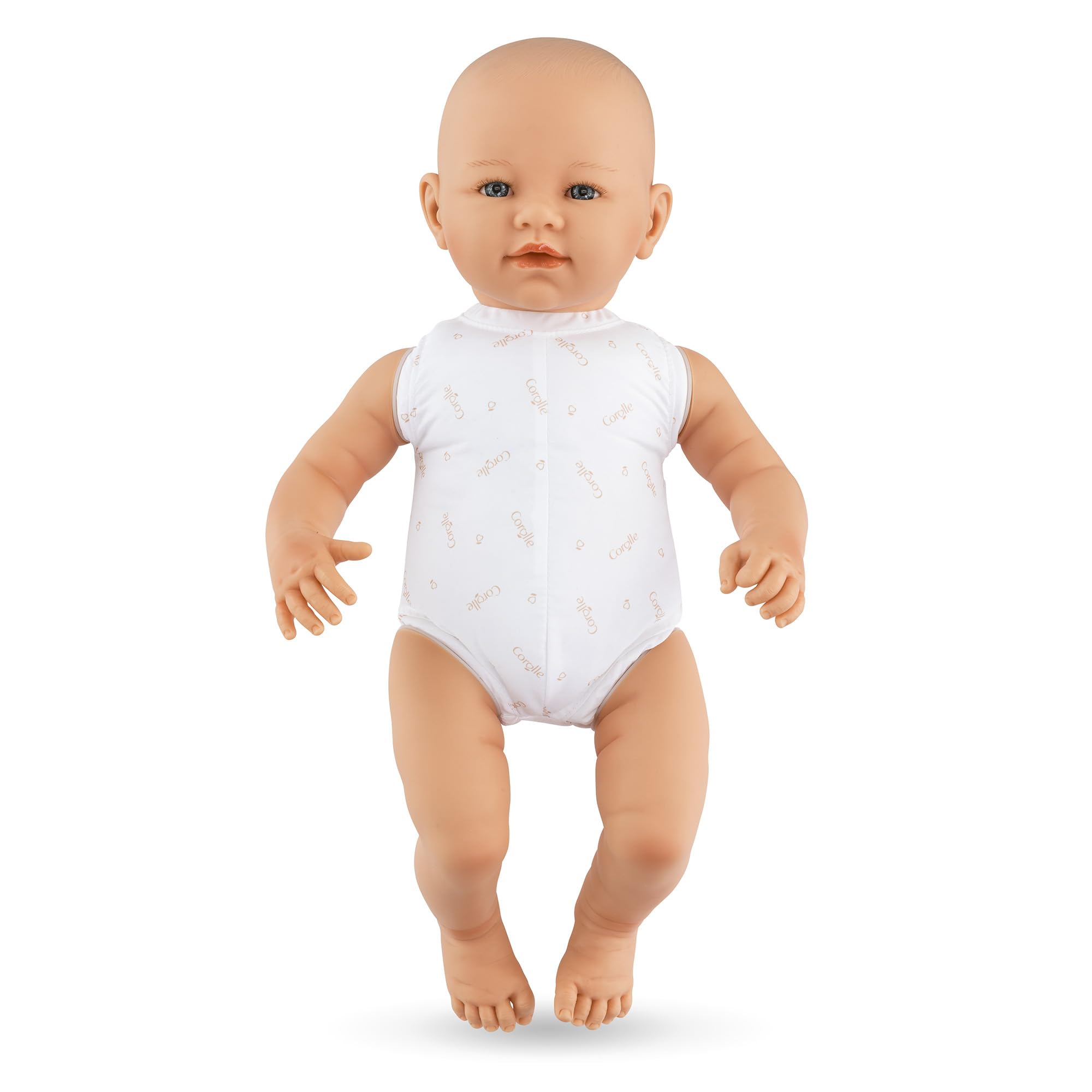 Corolle Mon Grand Poupon - Babypuppe 42 cm, realistische Weichkörper-Puppe mit Vanilleduft & Schlafaugen – ab 3 Jahren – lebensechte Spielpuppe für Rollenspiele, Puppenzubehör & Geschenk Mädchen