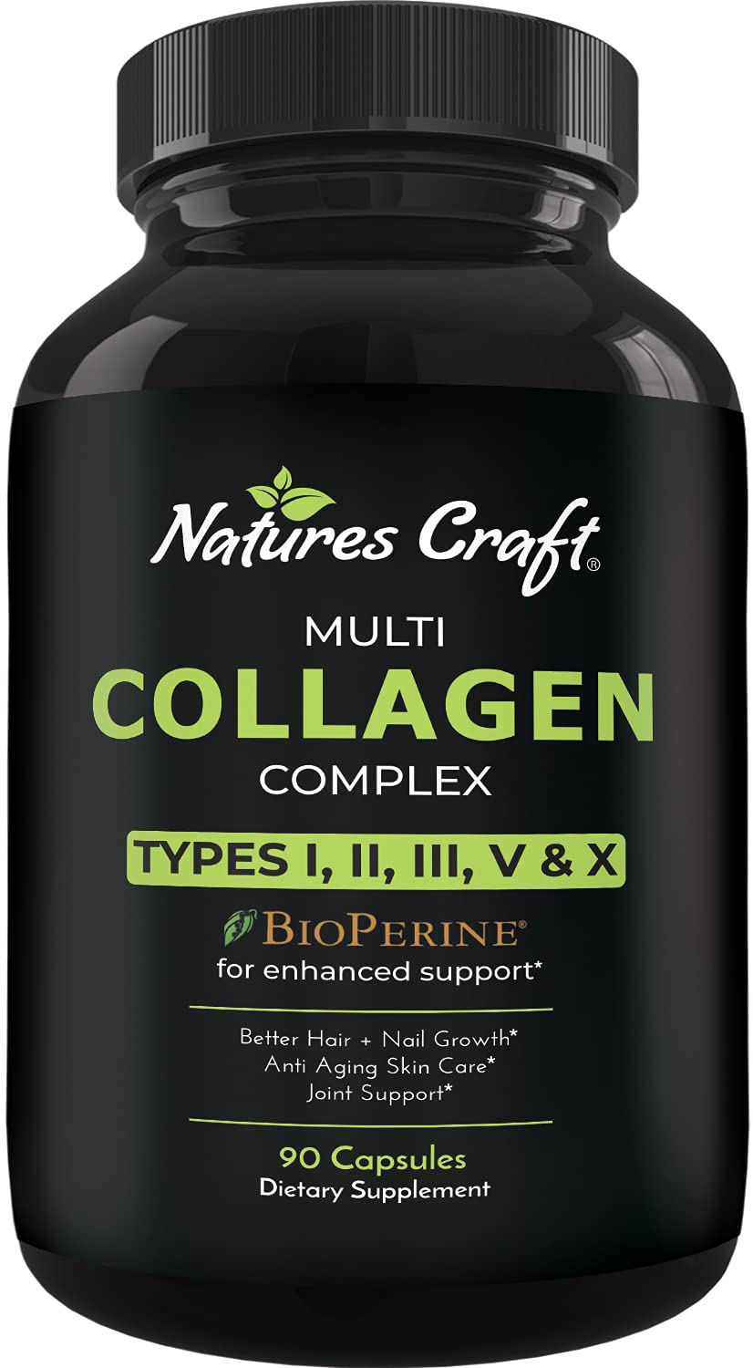 Multi Collagen Pills with Collagen Peptides Multi Collagen Type 1 2 3