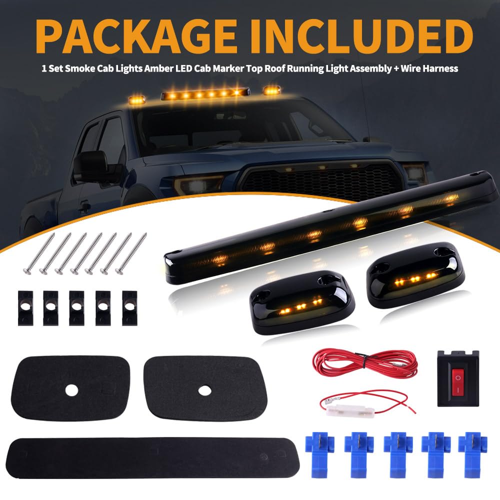 Mua POPMOTORZ 5PCS White LED Cab Roof Lights Roof Top Clearance Lights