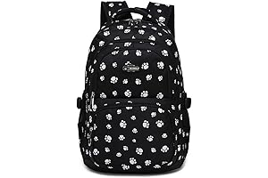 Animal Backpack for School: Dog Paw Girls Backpack