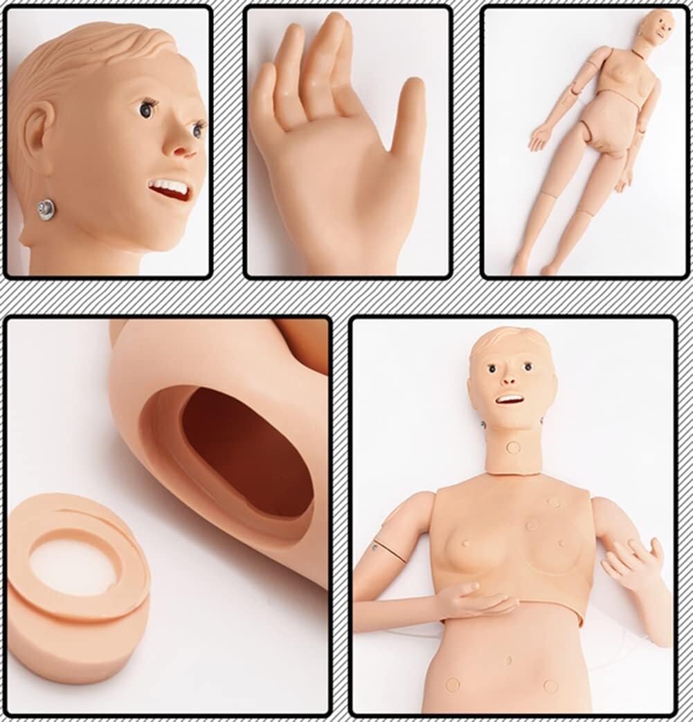 Symulator opieki nad pacjentem Model anatomiczny człowieka do szkolenia pielęgniarskiego z 24 elementami podstawowych operacji pielęgniarskich