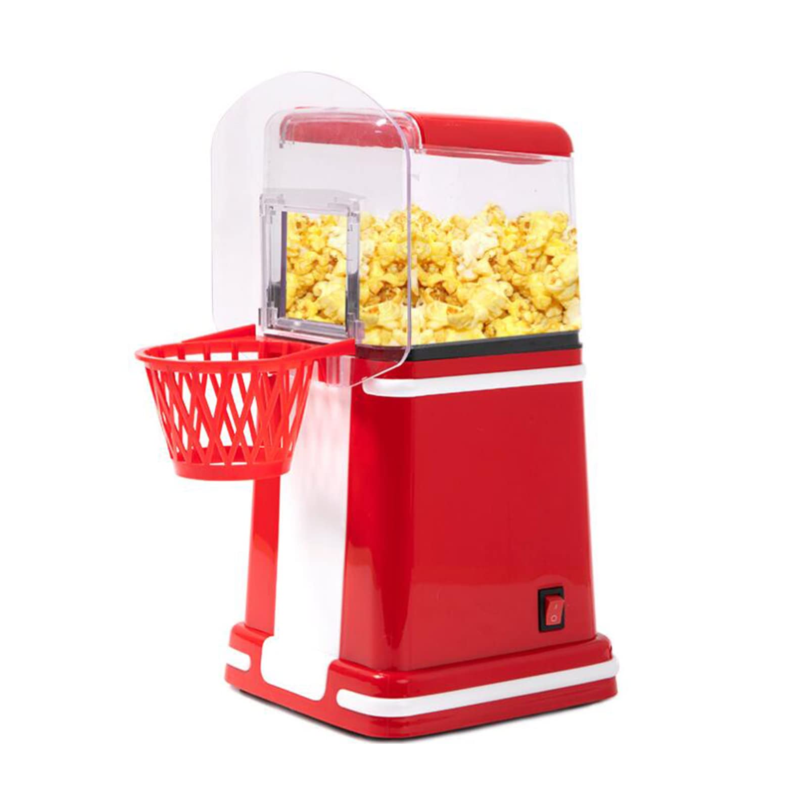 Maszyna do popcornu, popcorn na gorące powietrze, elektryczny popcorn do użytku domowego, Popcorn Popper z wymienną pokrywą i miarką, FastHealthy