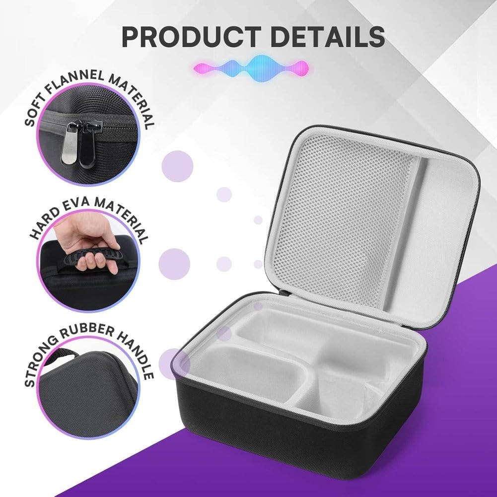 Étui de transport rigide pour microphones Shure SM7B MV7 MV7X, coque robuste en EVA absorbant les chocs avec intérieur en mousse personnalisé, sac de rangement de voyage compact et léger
