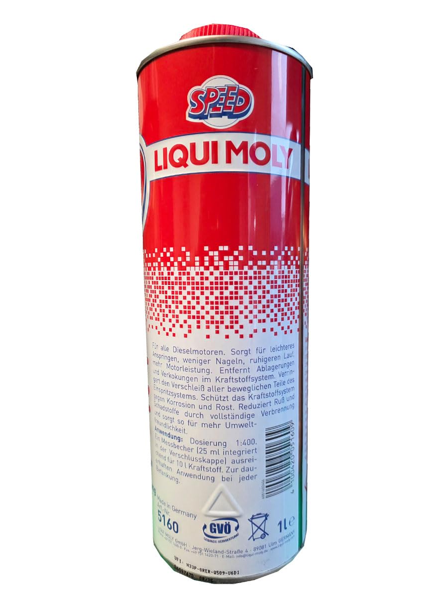 3x Kraftstoff Additiv LIQUI MOLY 5160 Speed Diesel-Zusatz Reiniger Ablagerungen 1 L