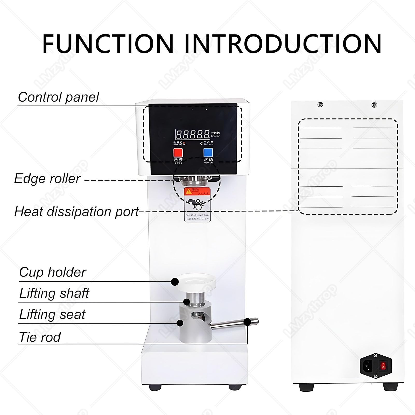 Sigillatrice Automatica per Lattine, Semi-Automatic Can Sealing Machine White