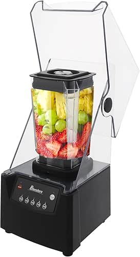 Commercial Quiet Blender, 1800ml Smoothie Protein Shake Licuadora With Quiet