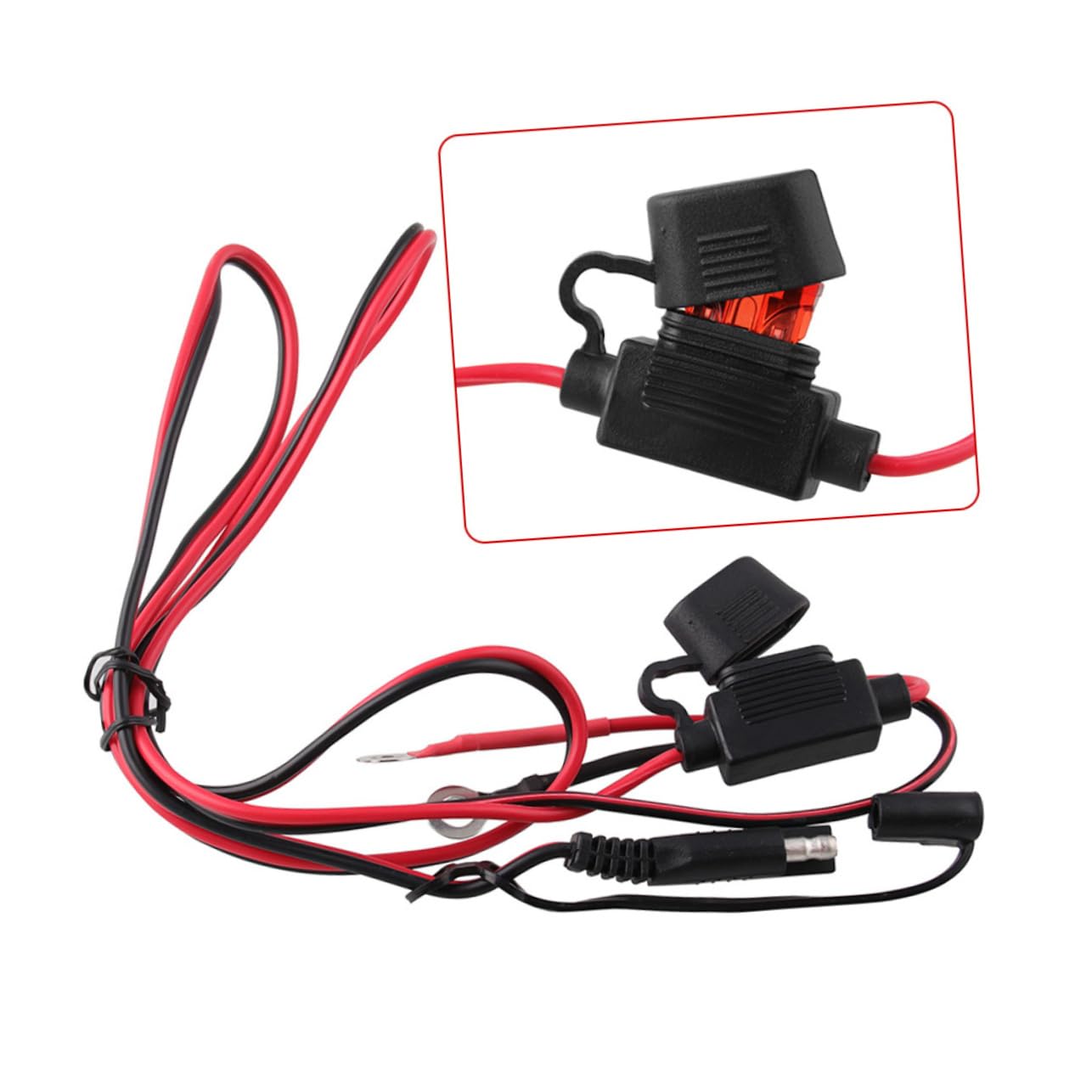 PLAFOPE Motorcycle Charger to Adapter Inline Fuse 12v-24v Voltage Compatibility