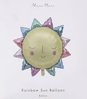 Meri Meri Rainbow Sun Foil Balloon (Pack of 1)