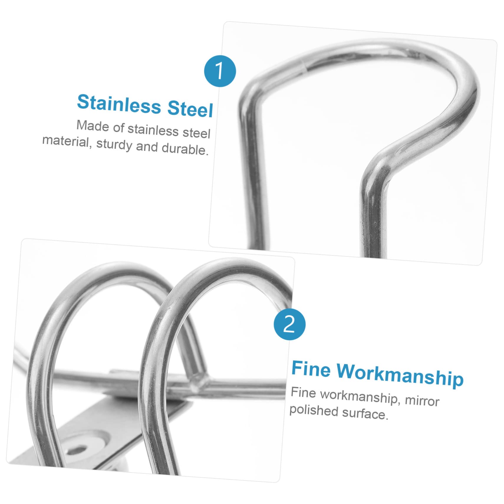 YARNOW Support de Canne à pêche en Acier Inoxydable pêcher sur des Porte-Cannes Porte-Canne à pêche Porte-Cannes à pêche treteaux reglables Porte-Cannes pour Bateau de pêche