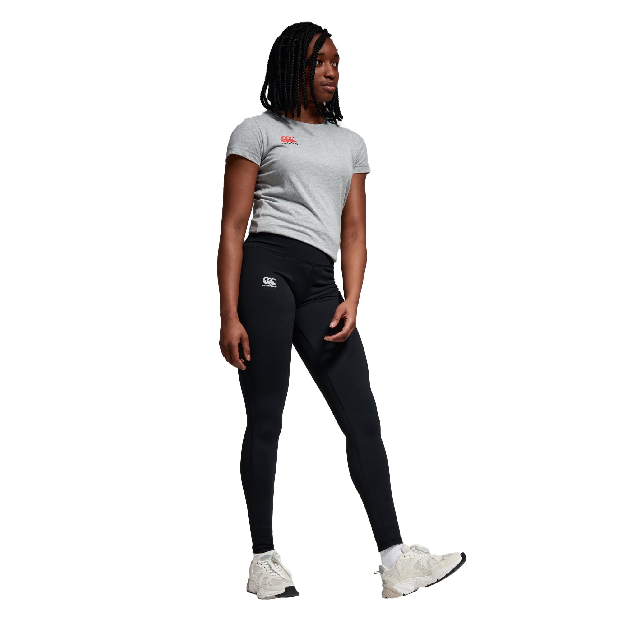 Mallas altas para mujer que absorben y evaporan el sudor de la marca Canterbury