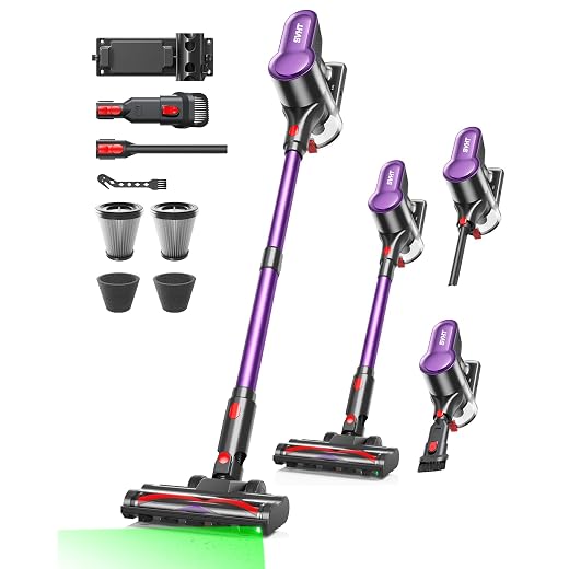 Cordless Vacuum Cleaner, 500W 45KPA 50Mins Stick Vacuum Cleaners for Home