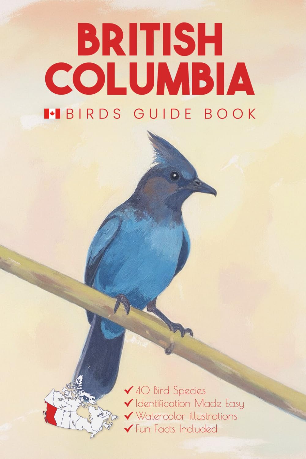 British Columbia Birds Guide Book. A Canada Bird Identification Field Guide and Pocket Book for Young Birdwatchers and Ornithologists