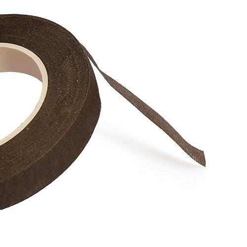 Miniatura 59 de DECORA 1 rollo de cinta floral negra de 1/2 pulgada por 30 yardas para ramo de tallo para arreglos florales, proyectos de manualidades, ramilletes