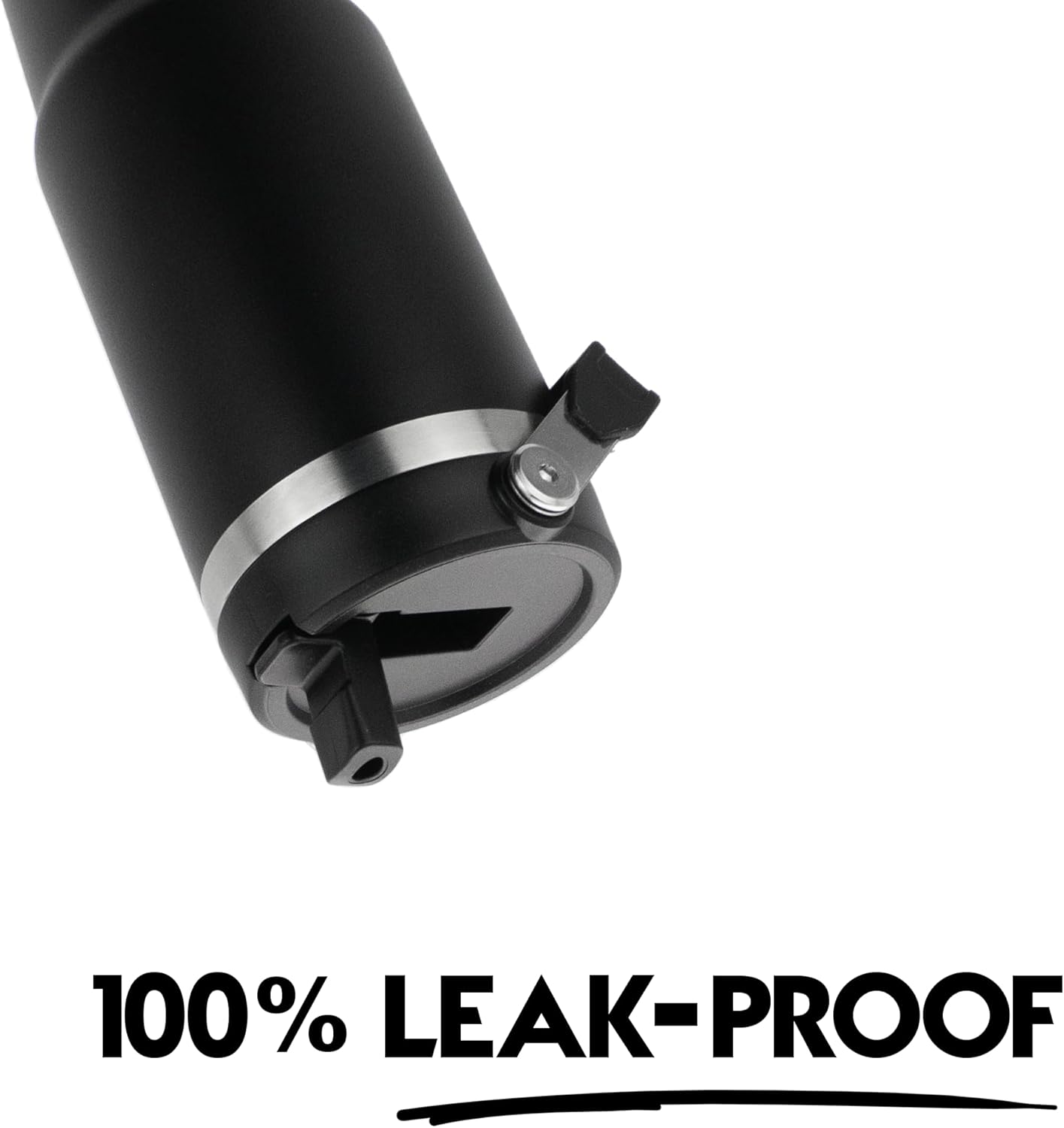 30 oz Tumbler with Handle | Insulated Tumbler with Lid and Straw | Stainless Steel Vacuum Water Bottle Travel Mug | Keeps Cold & Hot Drink (Black) - Image 4