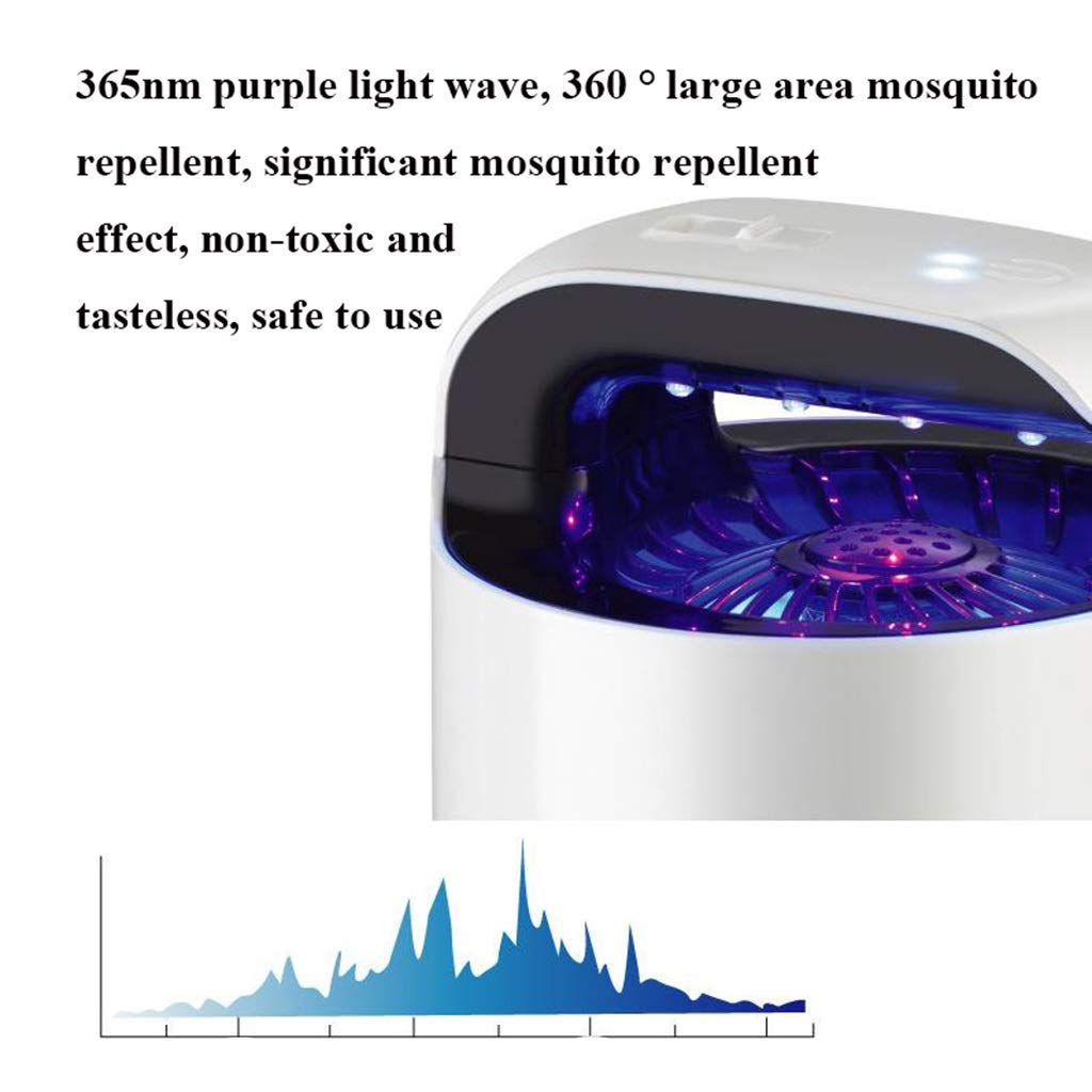 Trampa para Mosquitos, Repelente de Mosquitos físico fotocatalizador, lámpara, Segura, silenciosa, no tóxica, para Sala de Estar, Dormitorio, Comedor, lámpara LED para Matar Mosquitos