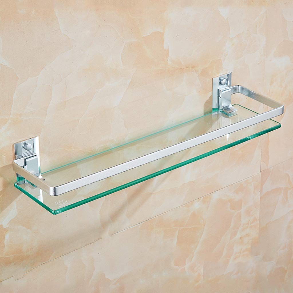 Estante de baño Estante de Vidrio para baño Espacio Estante de Vidrio de Aluminio Estante de Almacenamiento de Cocina Tocador Estante de Vidrio Estante de Vidrio de 4 Estilos (Color: Style4