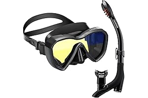 Anti-Fog Panoramic View Dive Mask and Snorkel Adult