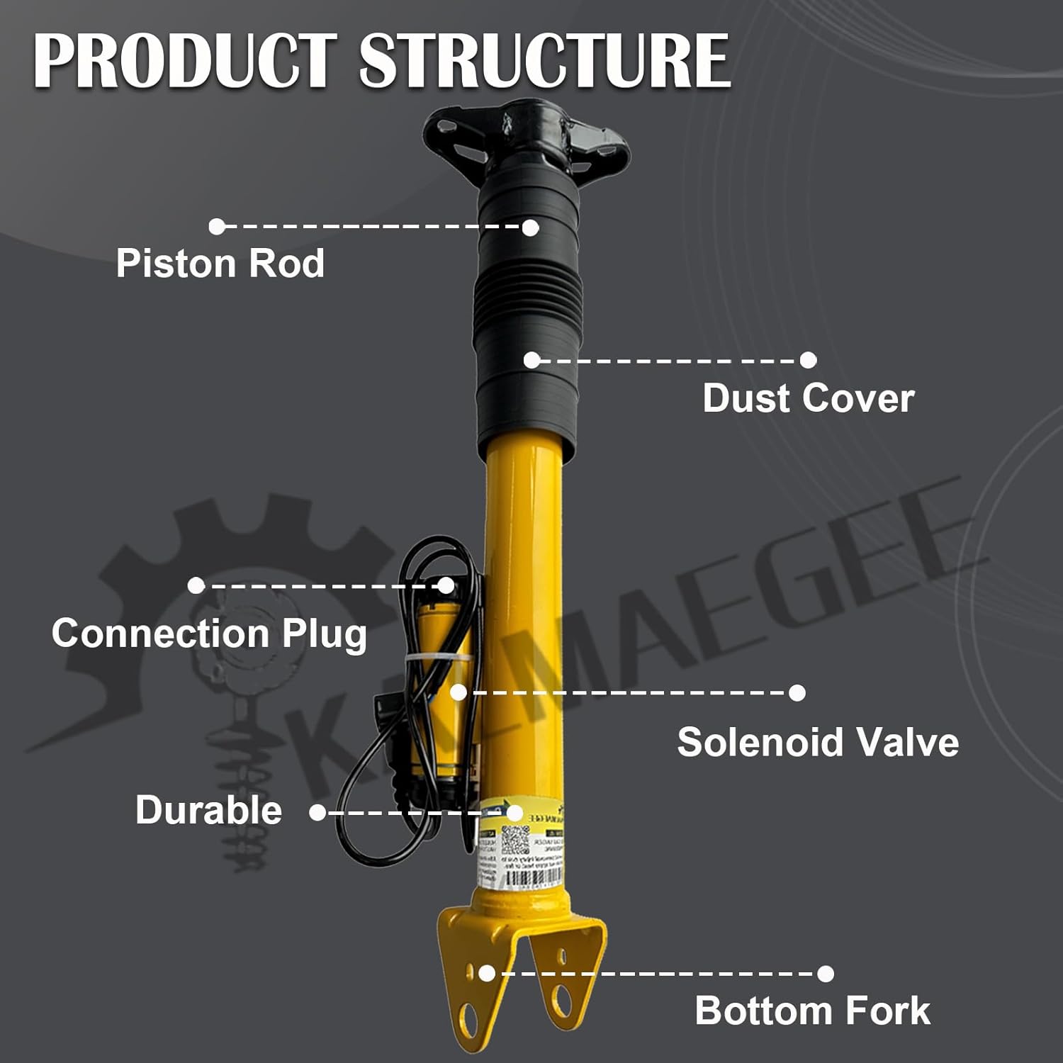 2PCS Rear Shock Struts Assembly w/Electric for Grand Cherokee SRT 2012-2022