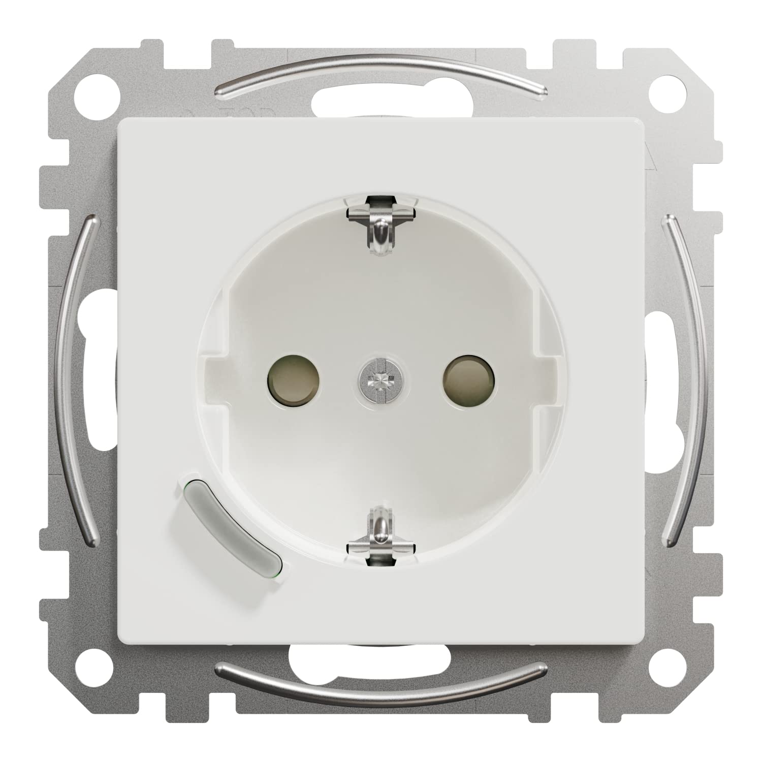 Schneider Electric Merten Smart Home Connected Prise Schuko 16 A, Compatible Avec Alexa Et Google Home, Design Système, Blanc Lotus, Numéro D'article MEG2380-6035