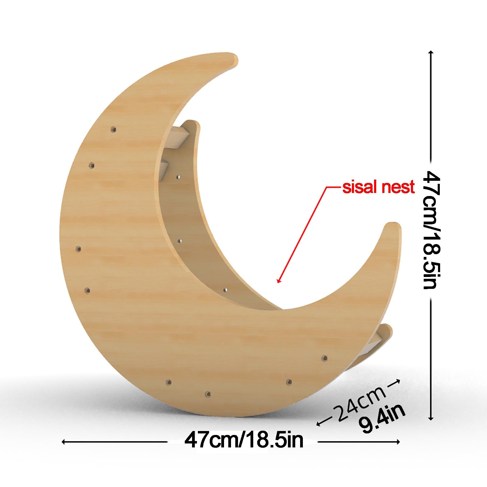 Mobili da parete per gatti, gradini con corda di canapa, scale, amaca montata, mensole per dormire, arrampicarsi e rilassarsi (scala a 3 strati)