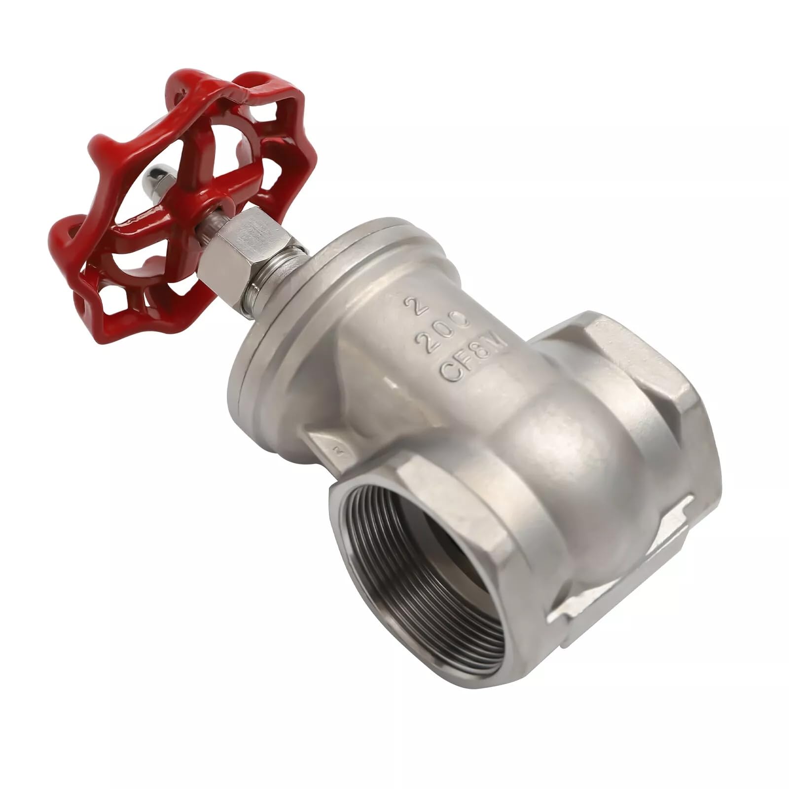 1 Pc 2“ NPT Manual Female Thread Stainless Steel Female Thread Rotary Sluice Valve