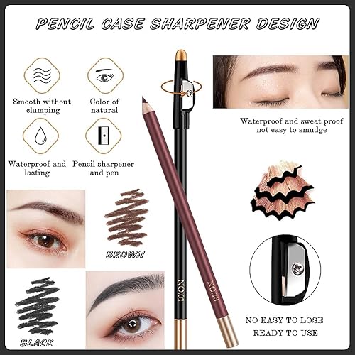 Miniatura 5 de Sellos delineadores de ojos 7 unidades juego de delineadores de ojos líquidos sellos faciales impermeables con corazón flor luna estrella cara