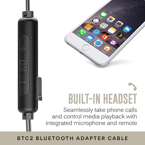 Miniatura 9 de MEE audio M6 PRO - Monitores intrauditivos con cable + inalámbrico incluye cable de audio estéreo y adaptador de audio Bluetooth (negro)