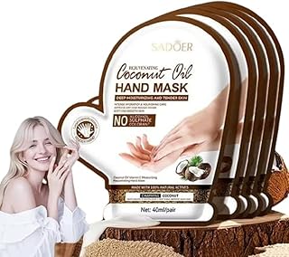 Coconut Oil Hand Mask Gloves – Deep Hydration & Moisture for Dry Hands, Nails & Cuticles | Softening Glove Treatment for Even Skin Tone & Lasting Care-picture-37