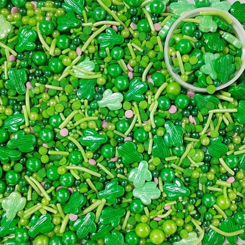 Cactus Sprinkles Edible Green Sprinkles for Cake Decorating