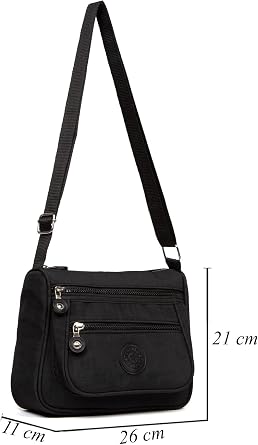 Av A Dos Women's Crinkle Shoulder Bag Stylish Casual Cross Strap Hand And Shoulder Bag Adjustable Strap