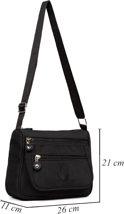 Av A Dos Women's Crinkle Shoulder Bag Stylish Casual Cross Strap Hand And Shoulder Bag Adjustable Strap