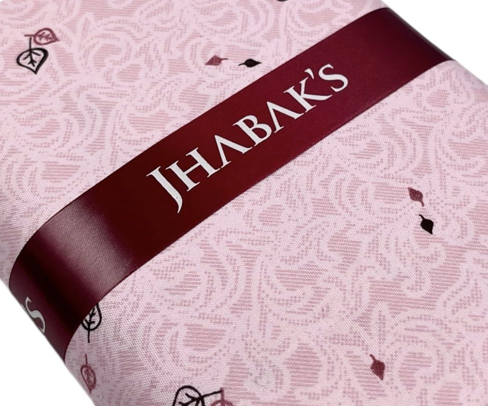 Image of JHABAK'S Unstitched Print Shirt Fabric for Men - Polycotton Material - 2.25 Meter Shirt Piece Cloth