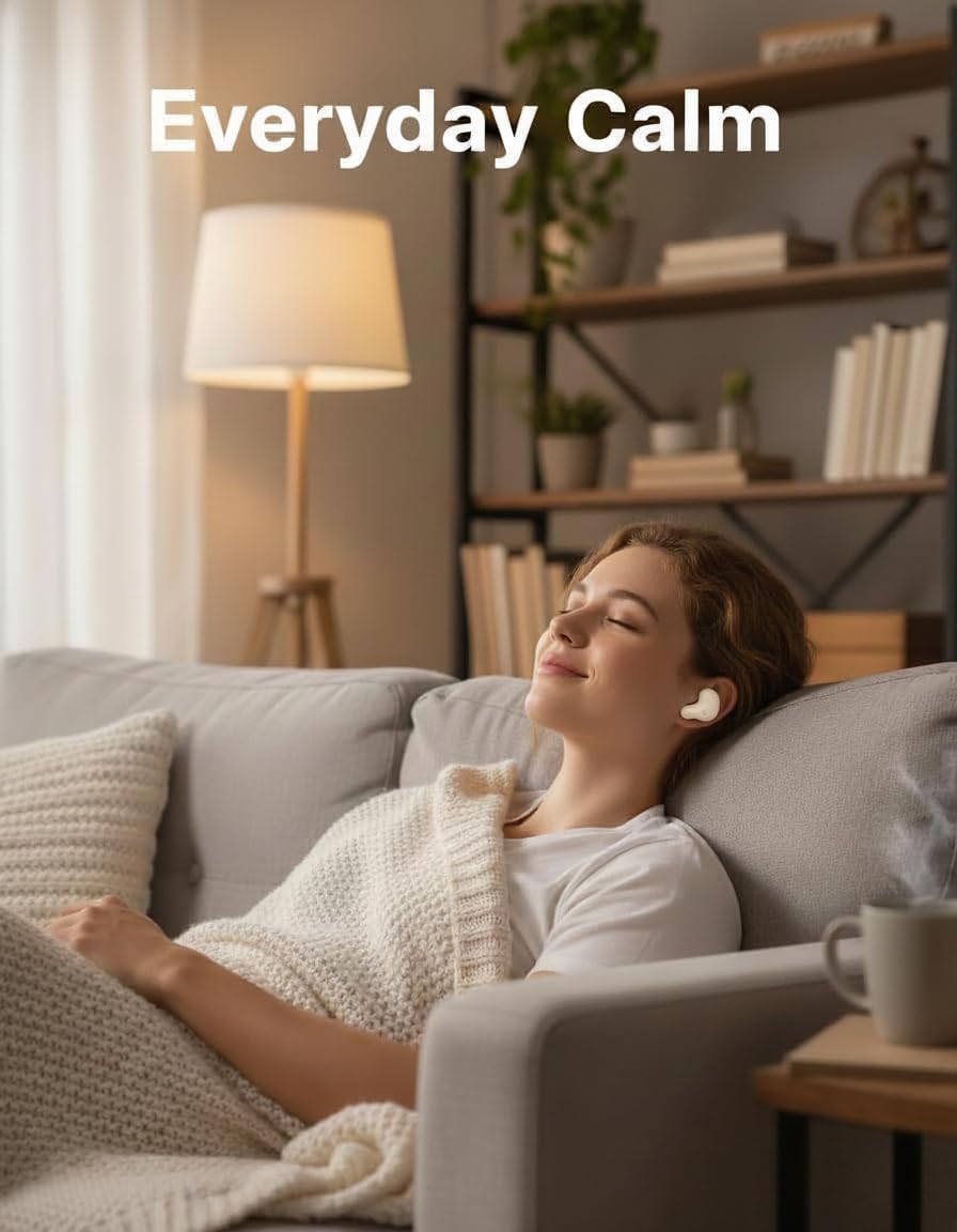 Auriculares de dormir premium invisibles Mini Bluetooth In Ear Mind Buds con elegante estuche de carga, diseño ultra ligero y cómodo para dormir de lado, funcionamiento silencioso para lujo