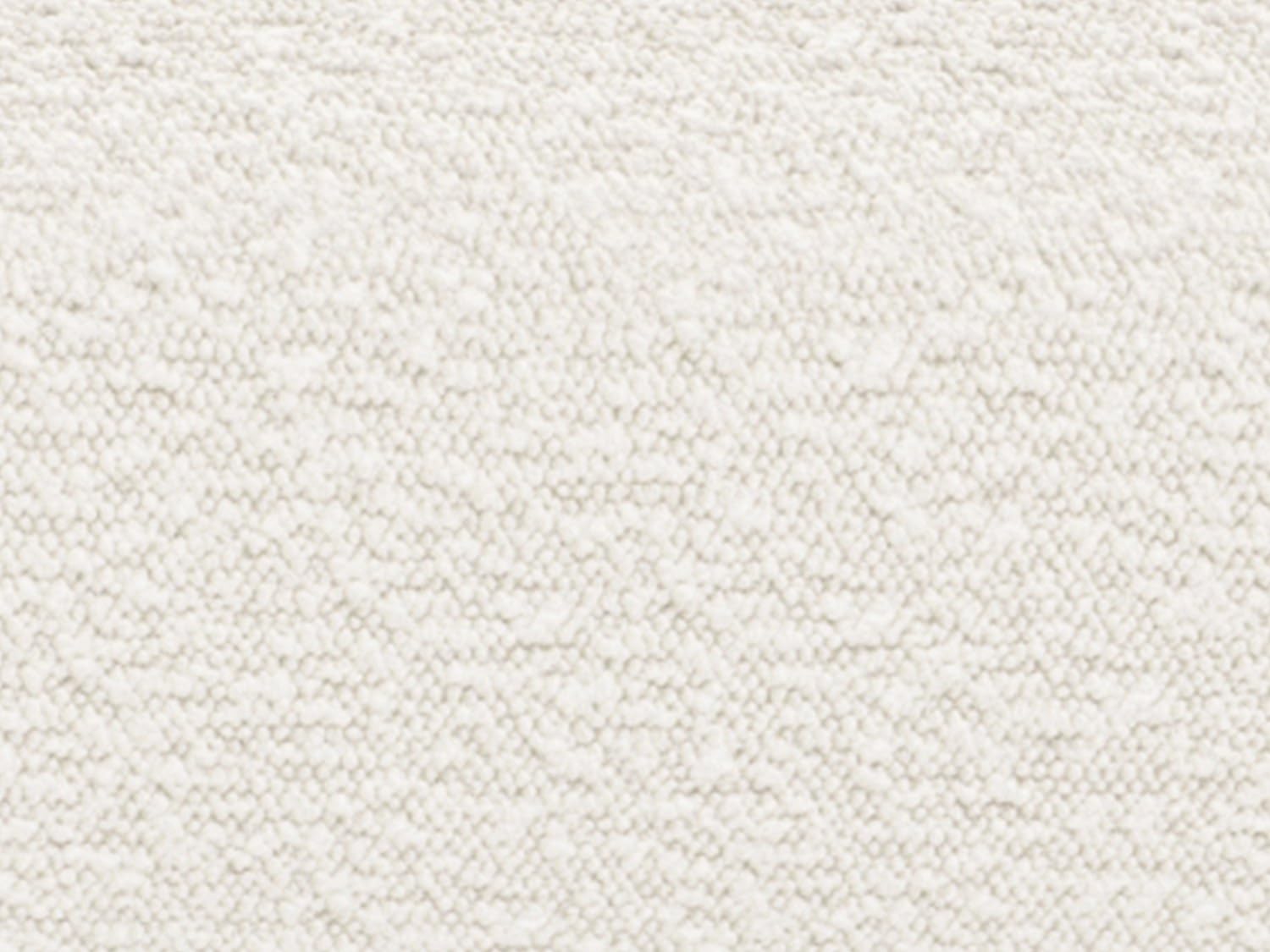 Vente-unique - Großes Ecksofa mit Recamiere mit Rückenlehne - Ecke rechts - Bouclé-Stoff - Weiß - POGNI von Maison Céphy
