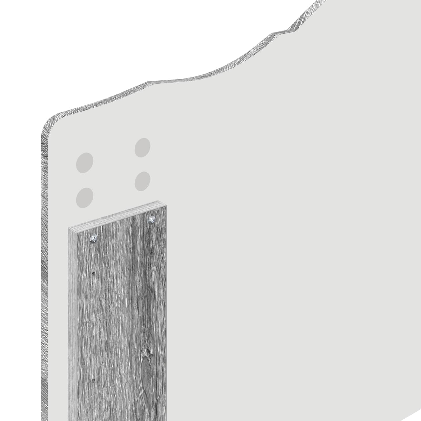 vidaXL Estructura de Cama con cabecera Gris Sonoma 100 x 200 cm