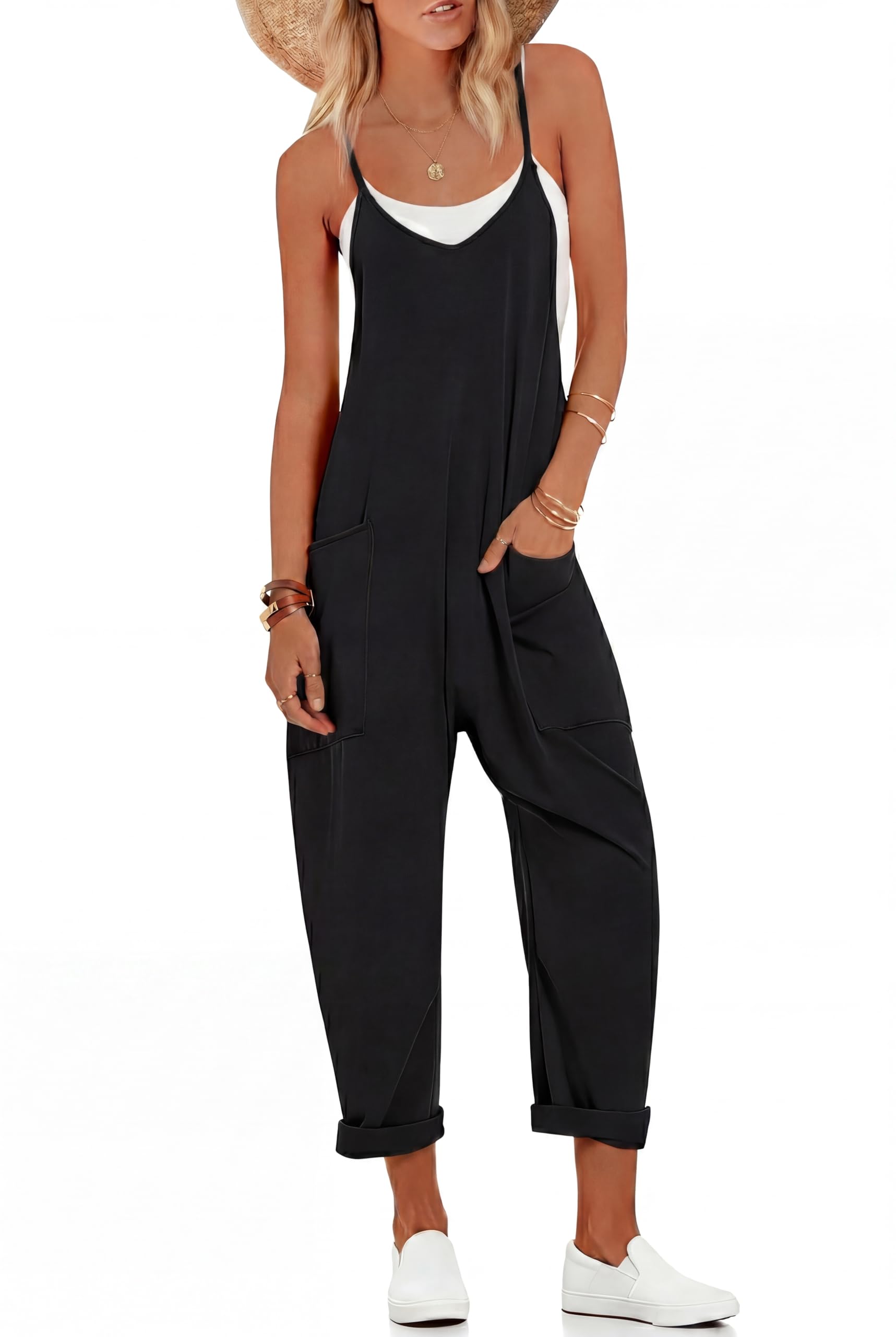 60% Off Ekouaer Women's Sleeveless Jumpsuit w/ Pockets - Image 1