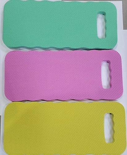 Miniatura 7 de Smart Value - Juego de 3 almohadillas de espuma para rodillas perfectas para largas horas de jardinería (3 almohadillas para rodillas de colores