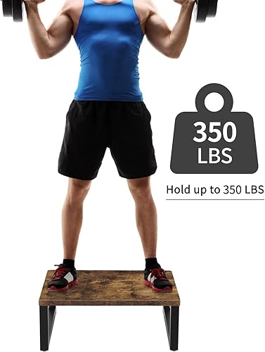 Miniatura 24 de Snughome Taburetes de madera para adultos y niños, taburete de madera maciza portátil para adultos con capacidad para hasta 350 libras, taburete de