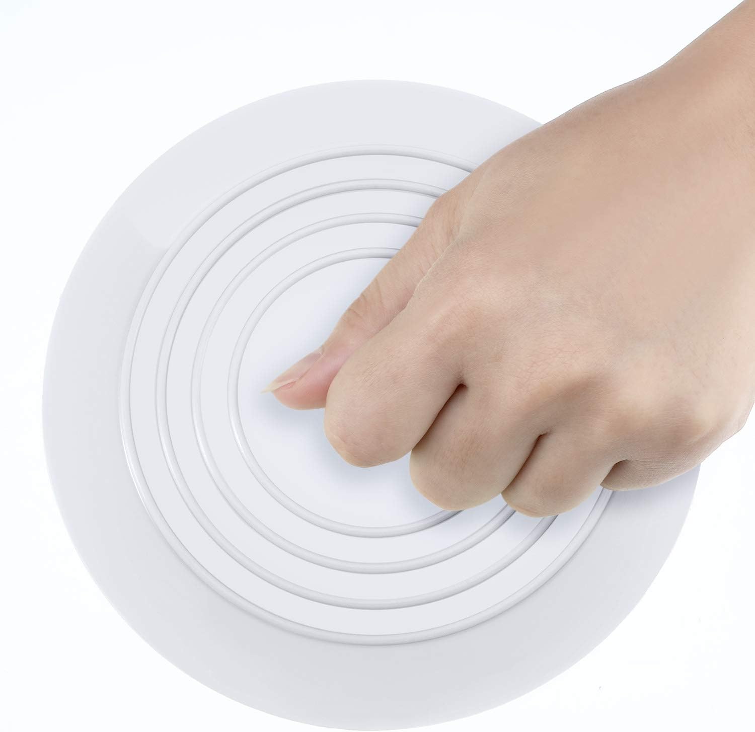 Mudder 6 Inches Silicone Tub Stopper Drain Plug for Kitchens, Bathrooms and Laundries (White, 1)