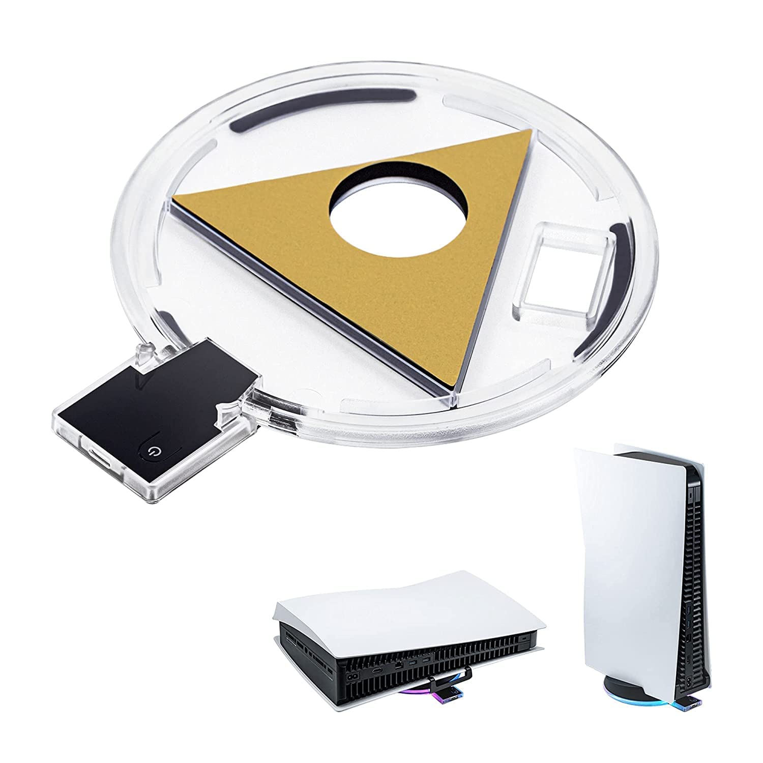 New World RGB Light LED Stand LED BASE for PS5 ,For PS5 Base Light PS5 Accessories RGB Light with 7 Colors for Playstation 5 Digital & Disc Edition Console Vertical or horizontal stand (B0BXFQ8S4N) Amazon Price History, Amazon Price Tracker