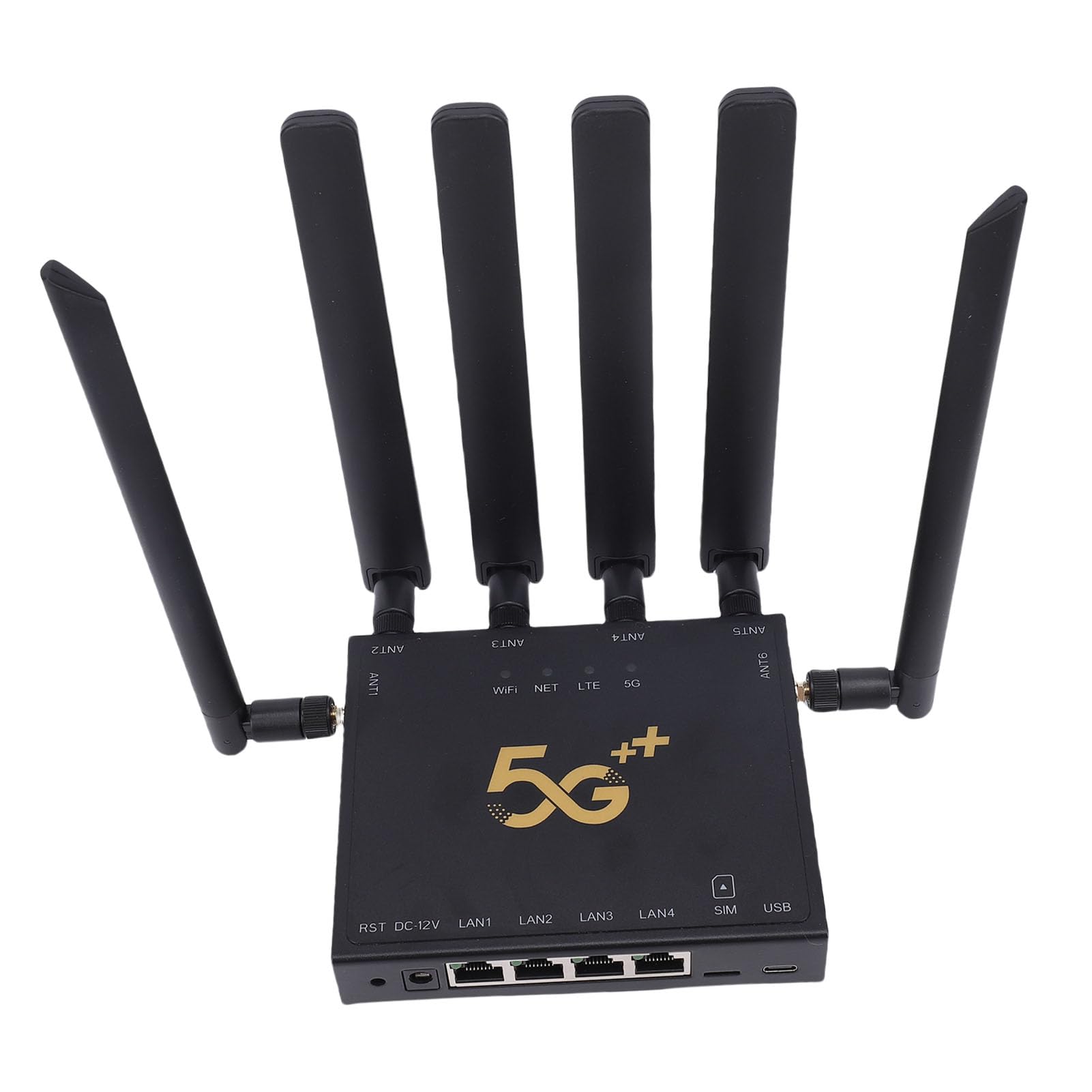 Router WiFi 6 5G con Slot per Scheda SIM, 6 Antenne Ad Alto Guadagno Router Internet Wireless Gigabit Dual Band per Casa, Supporto 4G LTE e Rete Mesh
