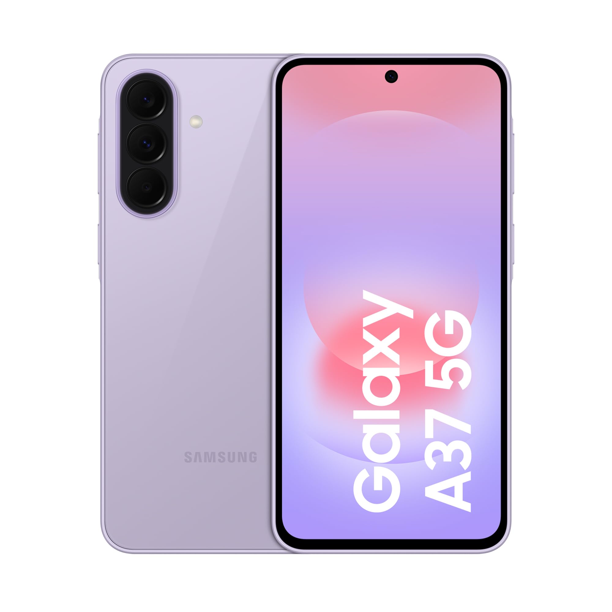 Samsung Galaxy A37 5G, 256GB, 3 anni di Garanzia, Smartphone sottile, Cerchia e Cerca, Gomma Oggetto, Suggerimento di modifica, Tripla Camera, IP68, 5.000 mAh, Awesome Lavender [Versione Italiana]