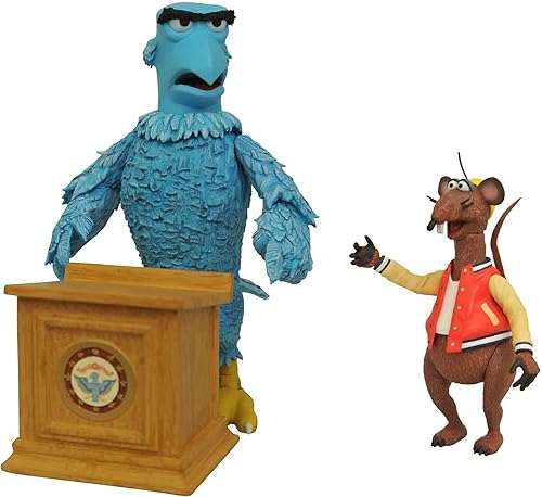 Diamond Select Toys The Muppets: Sam The Eagle & Rizzo The Rat Deluxe Set de figuras