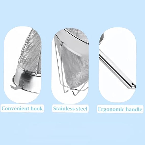 10-Inch Stainless Steel Fine Mesh Chinois Strainer