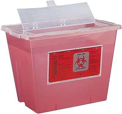 Bemis Healthcare 102 030 Translucent Red Sharps Container, 2 gal (Pack of 30)