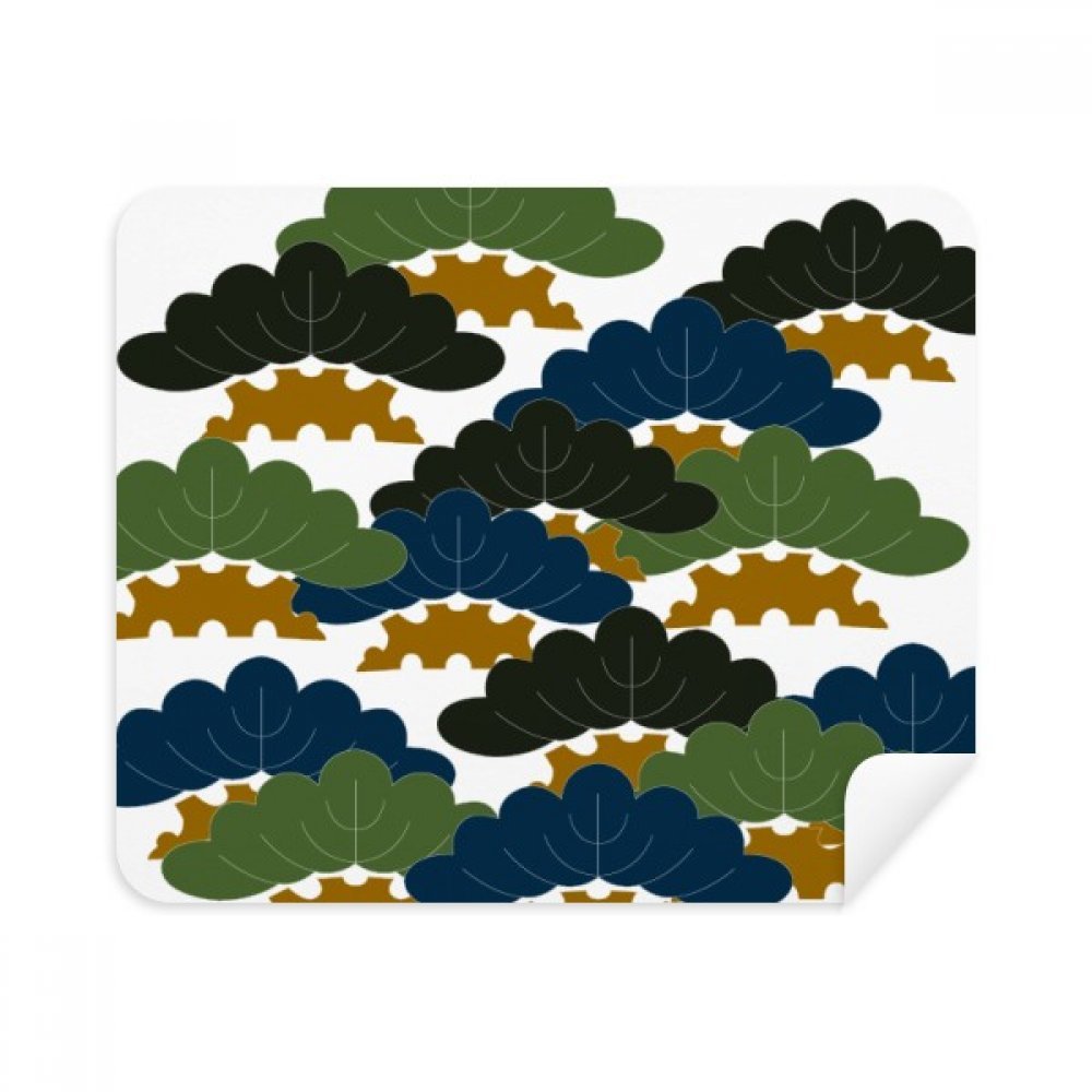 China Pine Tree Traditional Pattern Cleaning Cloth Screen Cleaner 2pcs Suede Fabric