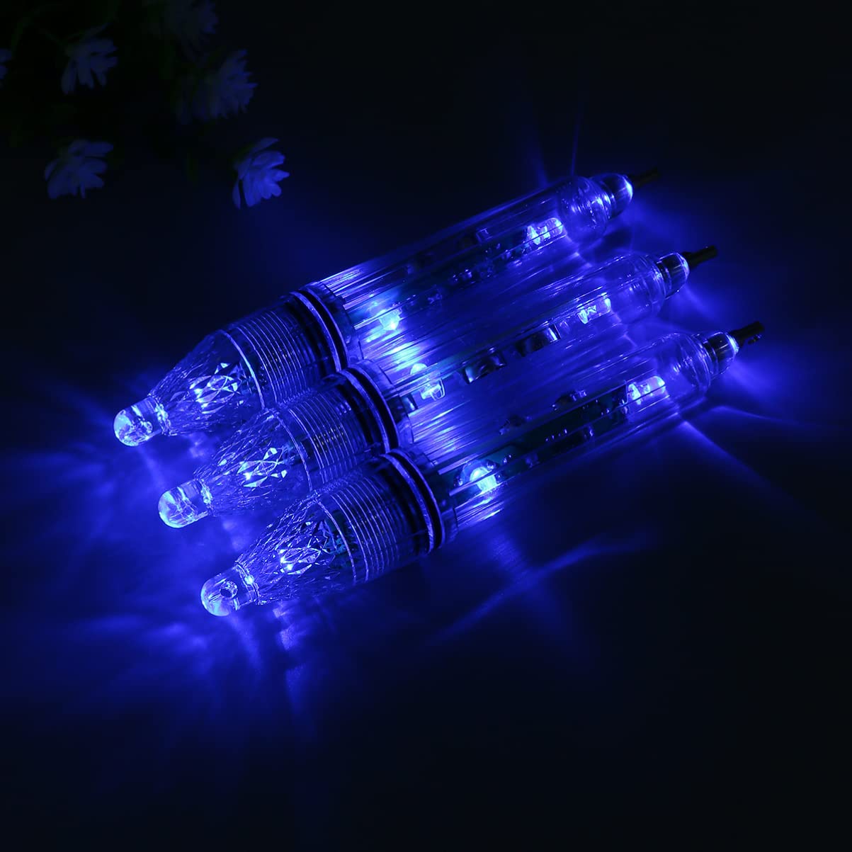FOYTOKI Deep Water Fishing Lamp 3pcs Fish Lure Lights for Boat Marine Freshwater Led Underwater Lights